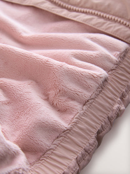 Pink Shower Resistant Faux Fur Lined Padded Coat (3mths-7yrs)