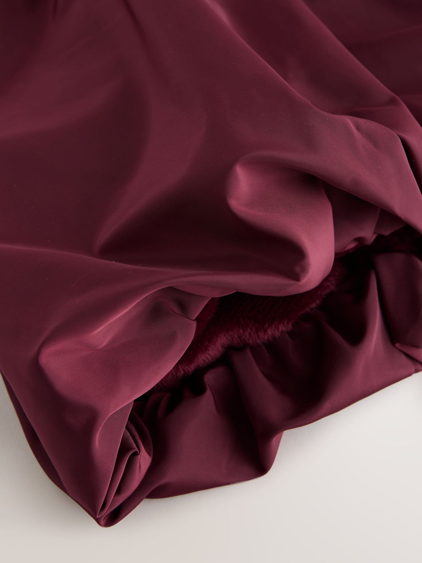 Burgundy Red Shower Resistant Skirted Coat With Bow Detail (3mths-7yrs)