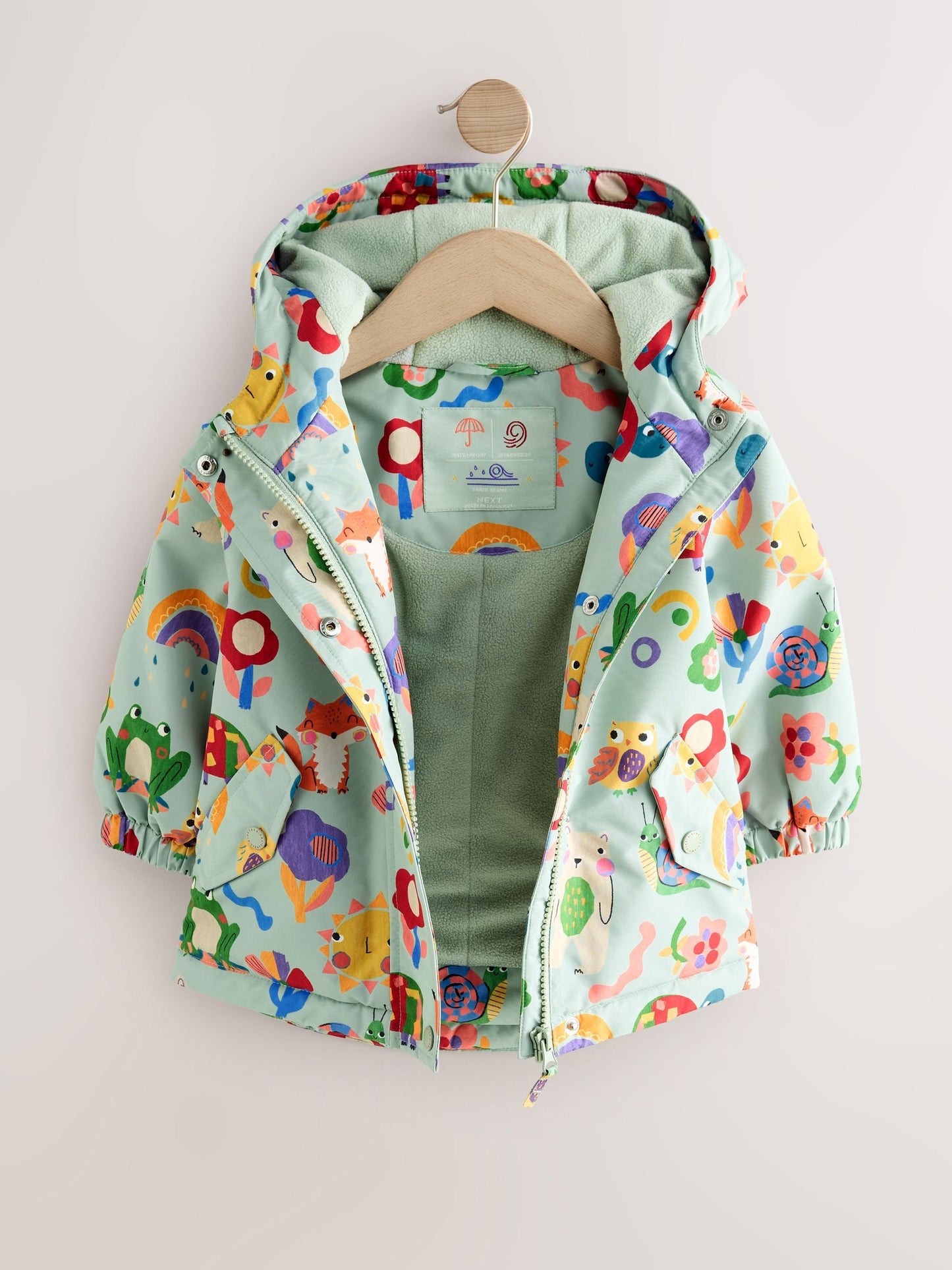 Green Character Waterproof Jacket (3mths-7yrs)