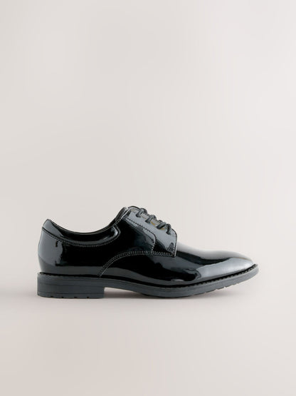 Black Patent Leather Lace Up Shoes image 2