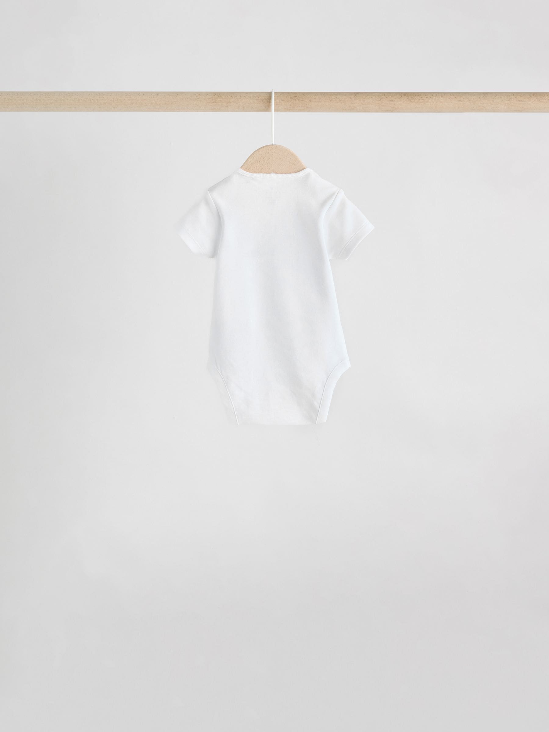 White Character 7 Pack Baby Short Sleeve Bodysuits image 10