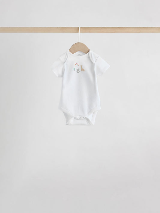 Dsiney Kidz - White Character 7 Pack Baby Short Sleeve Bodysuits image 2