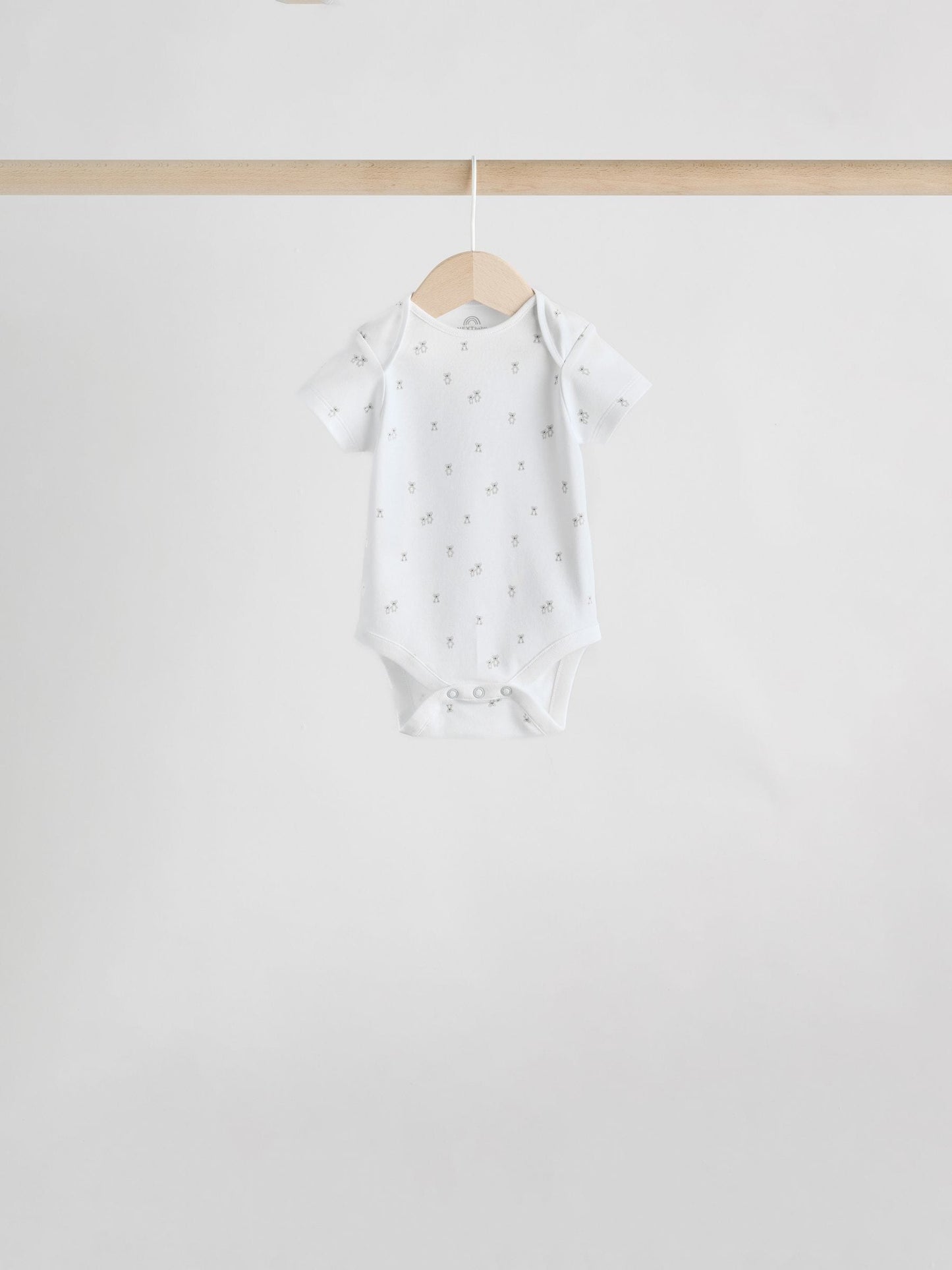 White Character 7 Pack Baby Short Sleeve Bodysuits image 5