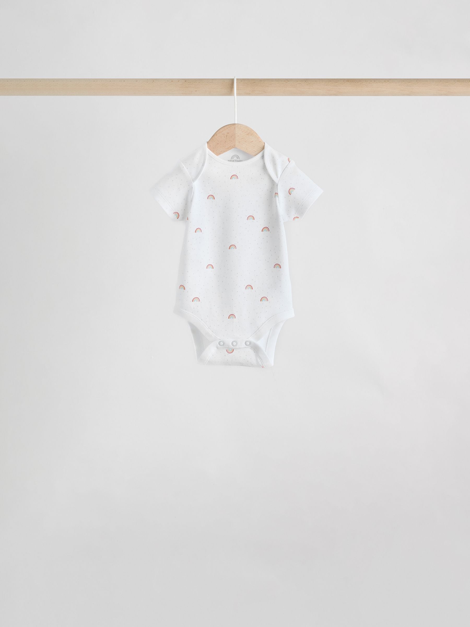 White Character 7 Pack Baby Short Sleeve Bodysuits image 6
