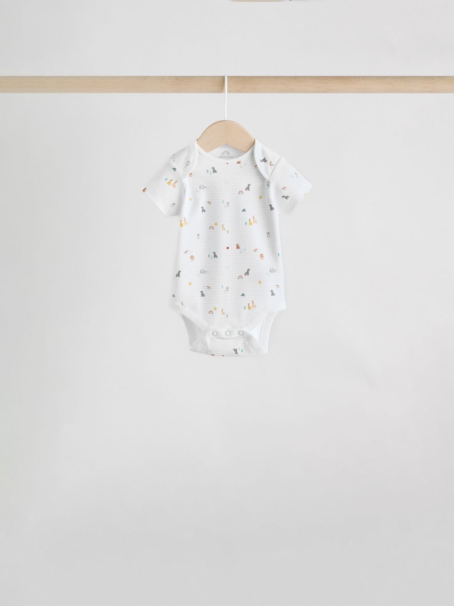 White Character 7 Pack Baby Short Sleeve Bodysuits image 7