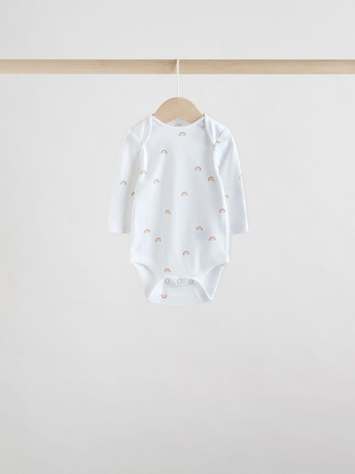 Dsiney Kidz - White Character 5 Pack Long Sleeve 100% Cotton Baby Bodysuits image 3