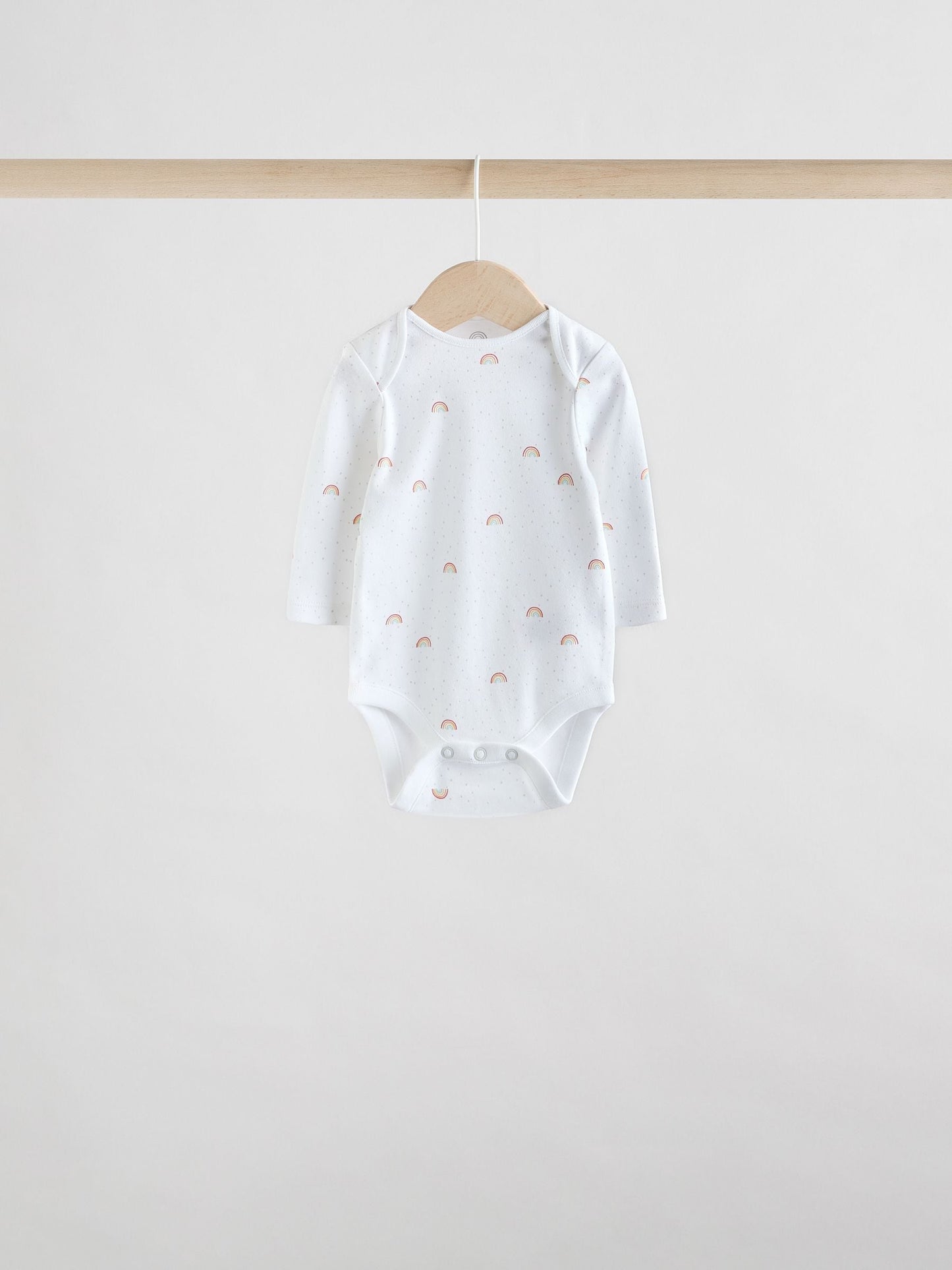 White Character 5 Pack Long Sleeve 100% Cotton Baby Bodysuits image 3