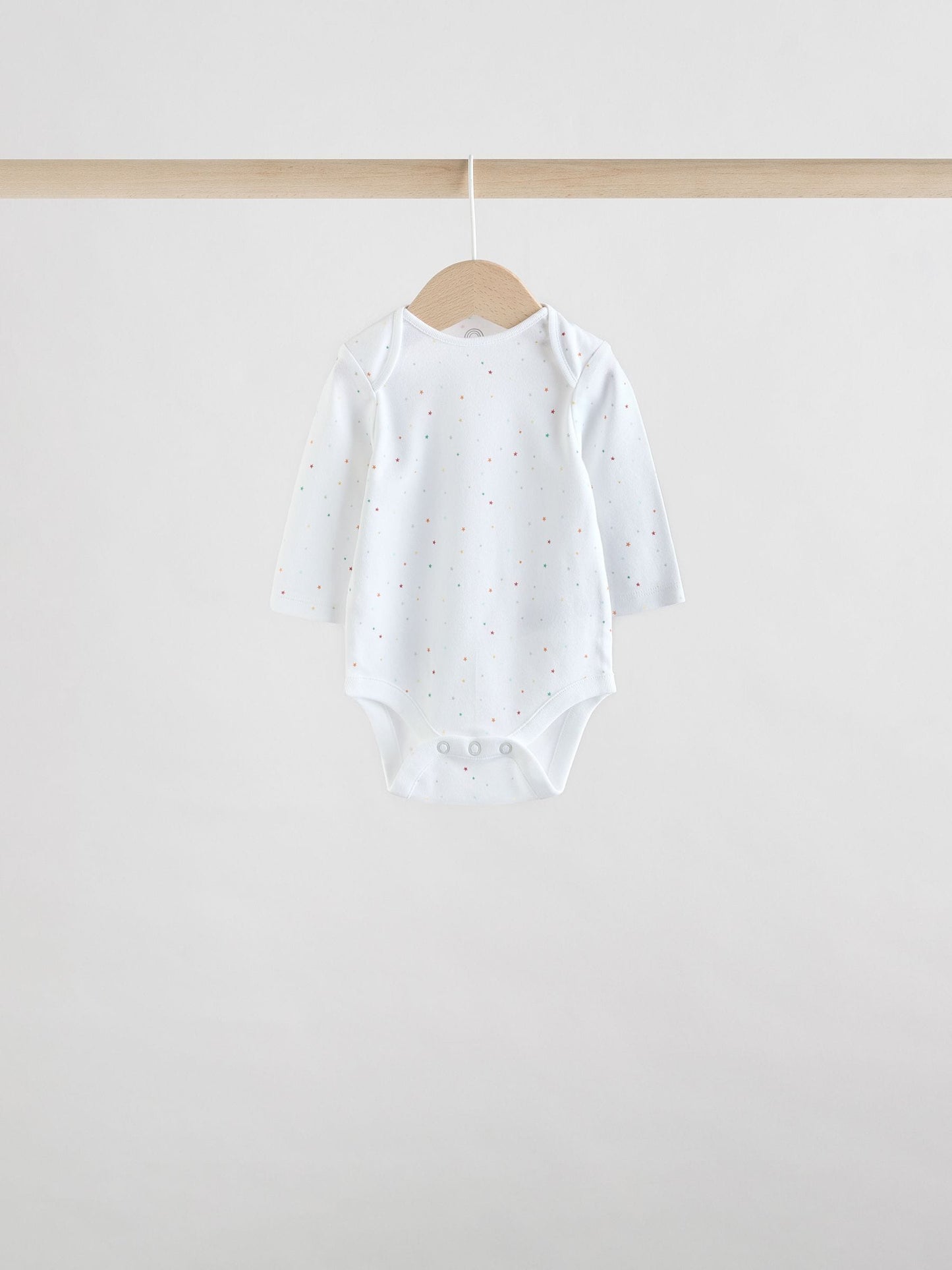 White Character 5 Pack Long Sleeve 100% Cotton Baby Bodysuits image 5
