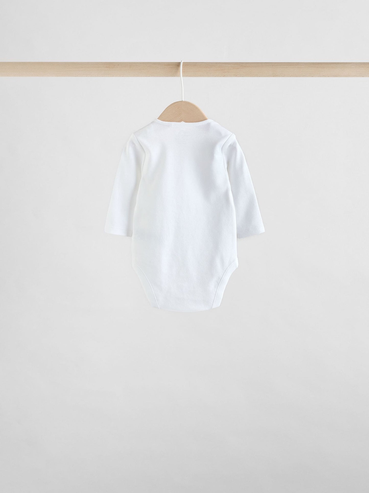 White Character 5 Pack Long Sleeve 100% Cotton Baby Bodysuits image 8