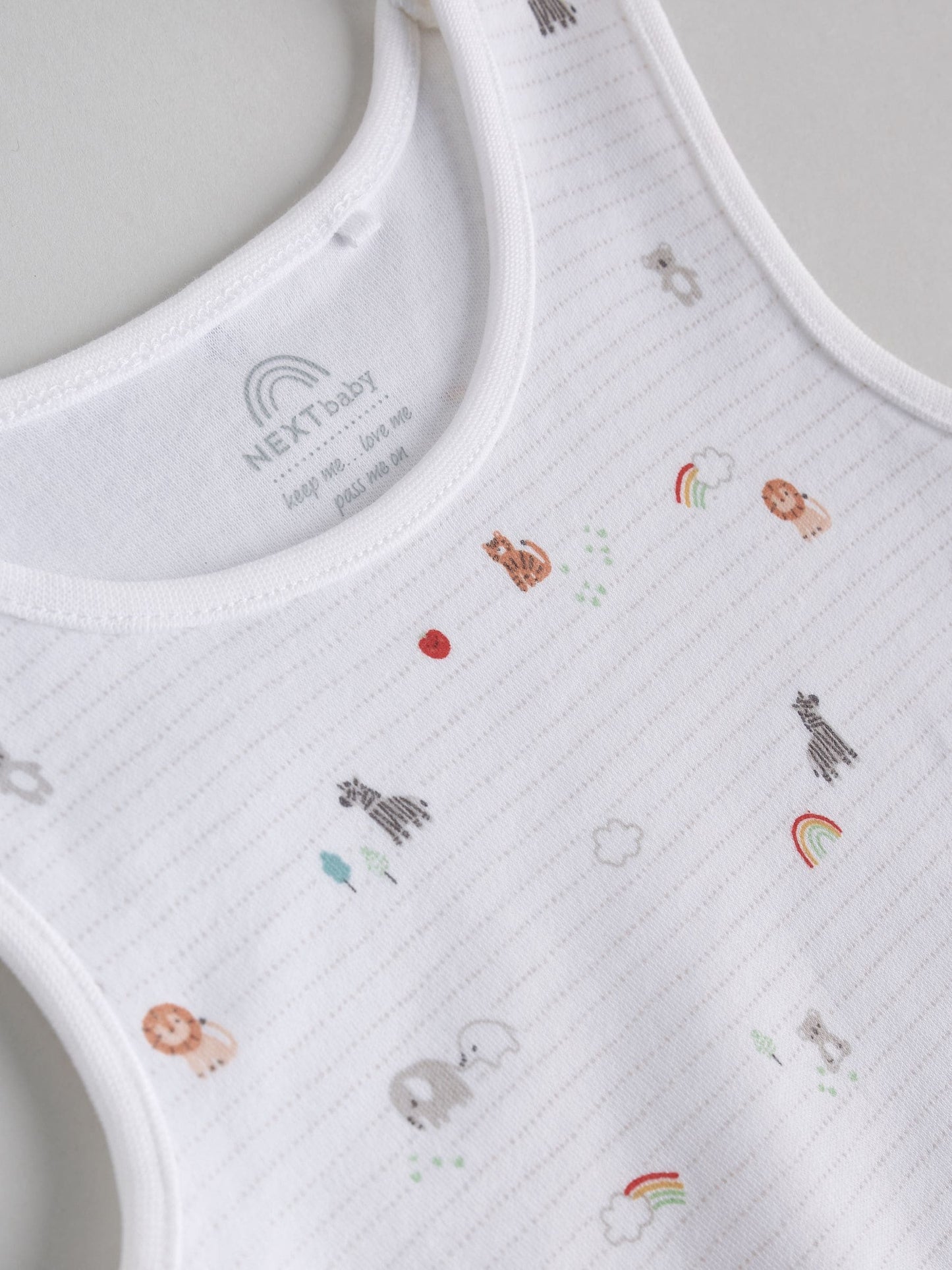 White 5 Pack Baby Vest Bodysuits image 4