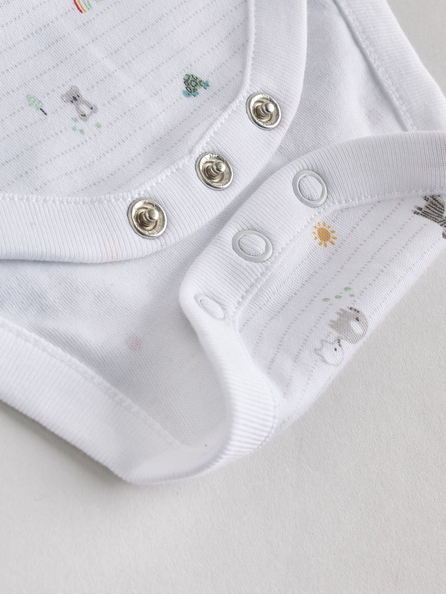 White 5 Pack Baby Vest Bodysuits image 5