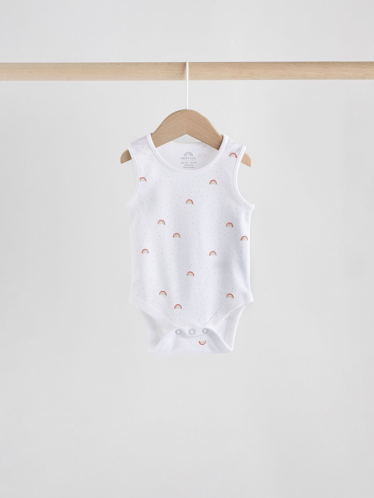 White 5 Pack Baby Vest Bodysuits image 4