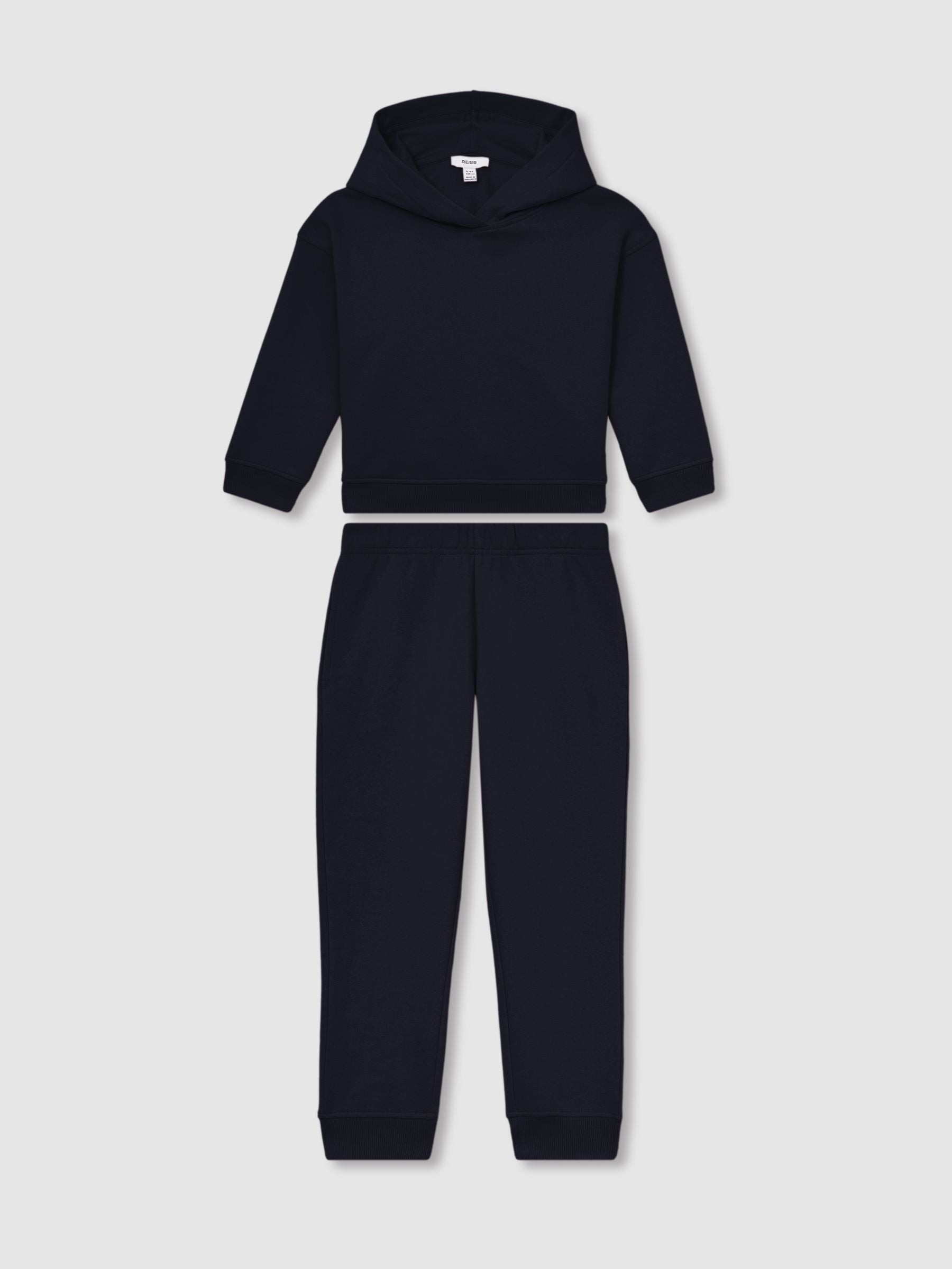 Dsiney Kidz - Reiss Navy Harp 9-13 yrs Cotton-Blend Hoodie And Joggers Set image 1