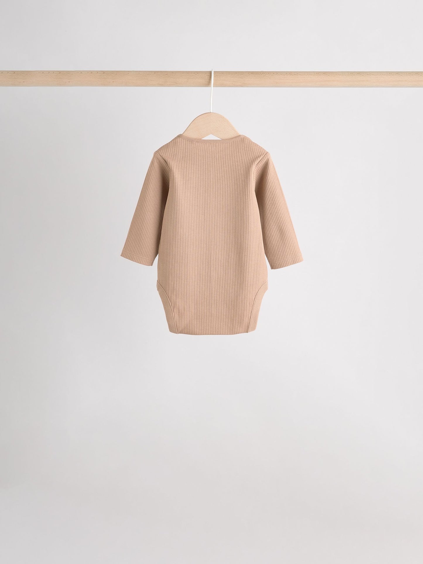 Cream Baby Long Sleeve Bodysuits 5 Pack image 8