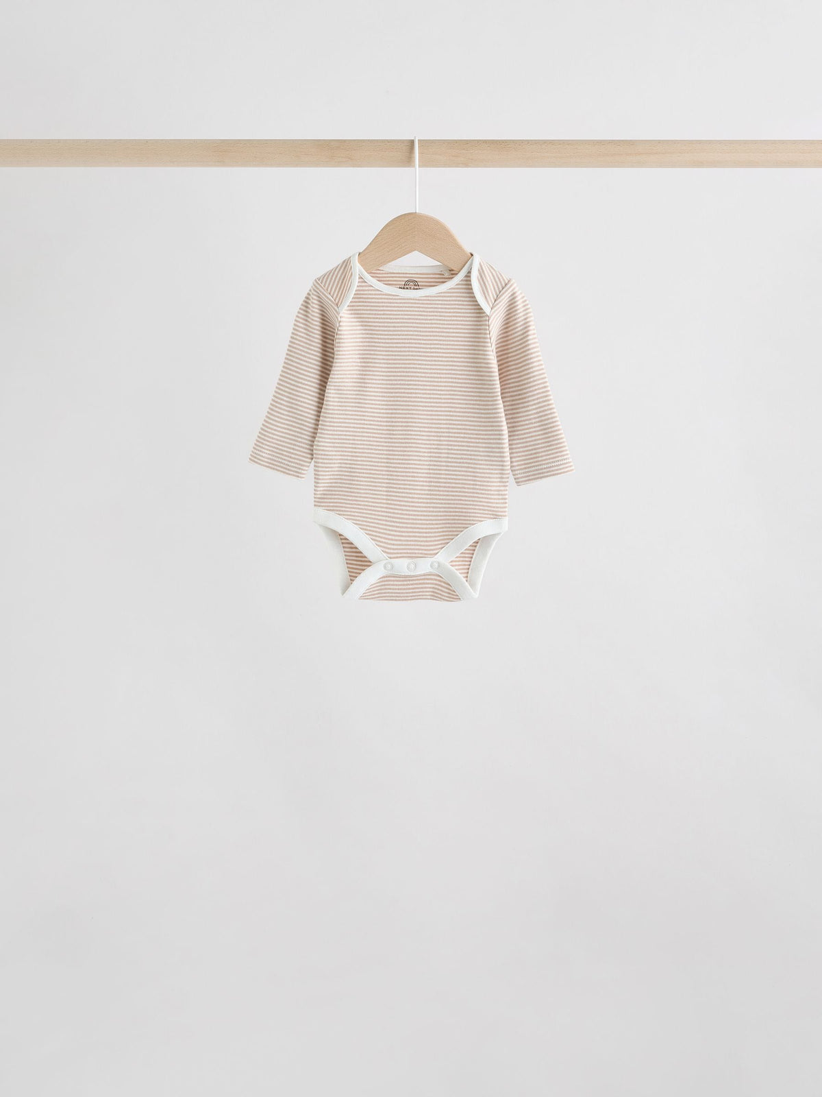 Dsiney Kidz - Neutral 100% Cotton Long Sleeve Baby Bodysuits 5 Pack image 4