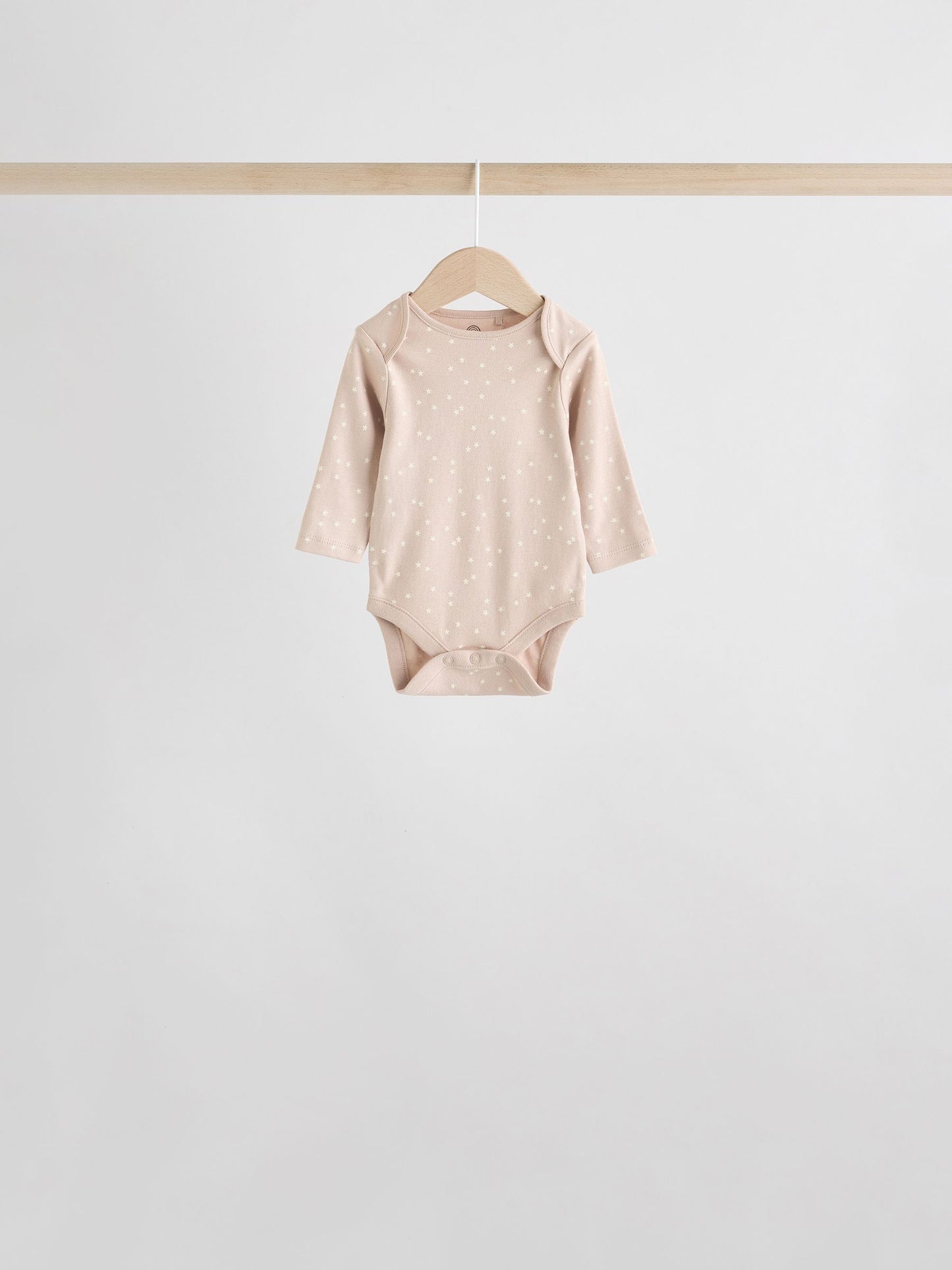 Neutral 100% Cotton Long Sleeve Baby Bodysuits 5 Pack image 8