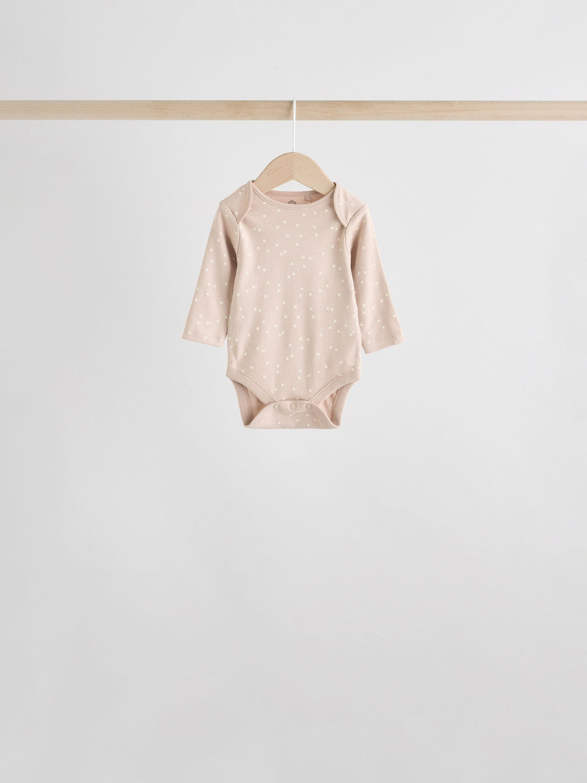 Dsiney Kidz - Neutral 100% Cotton Long Sleeve Baby Bodysuits 5 Pack image 6
