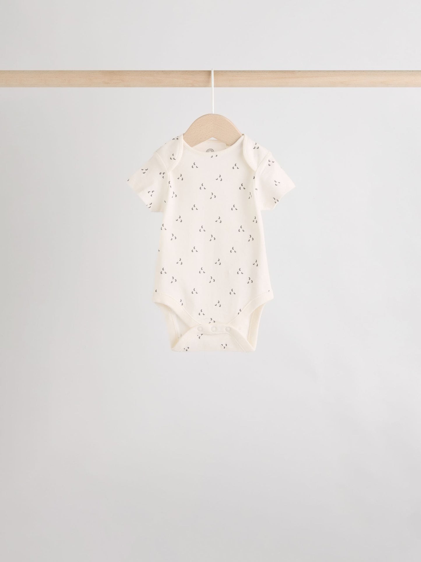 Neutral 100% Cotton Short Sleeve Baby Bodysuits 5 Pack image 6