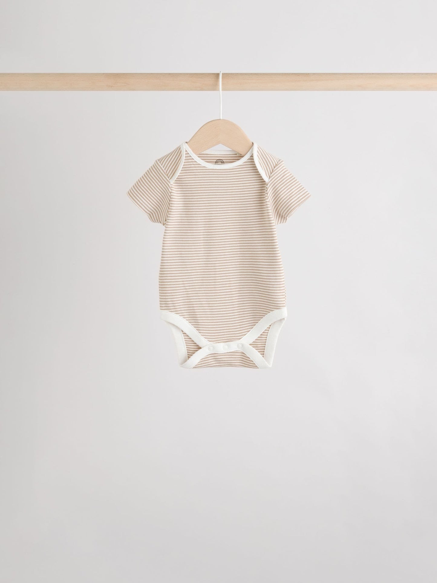 Neutral 100% Cotton Short Sleeve Baby Bodysuits 5 Pack image 7