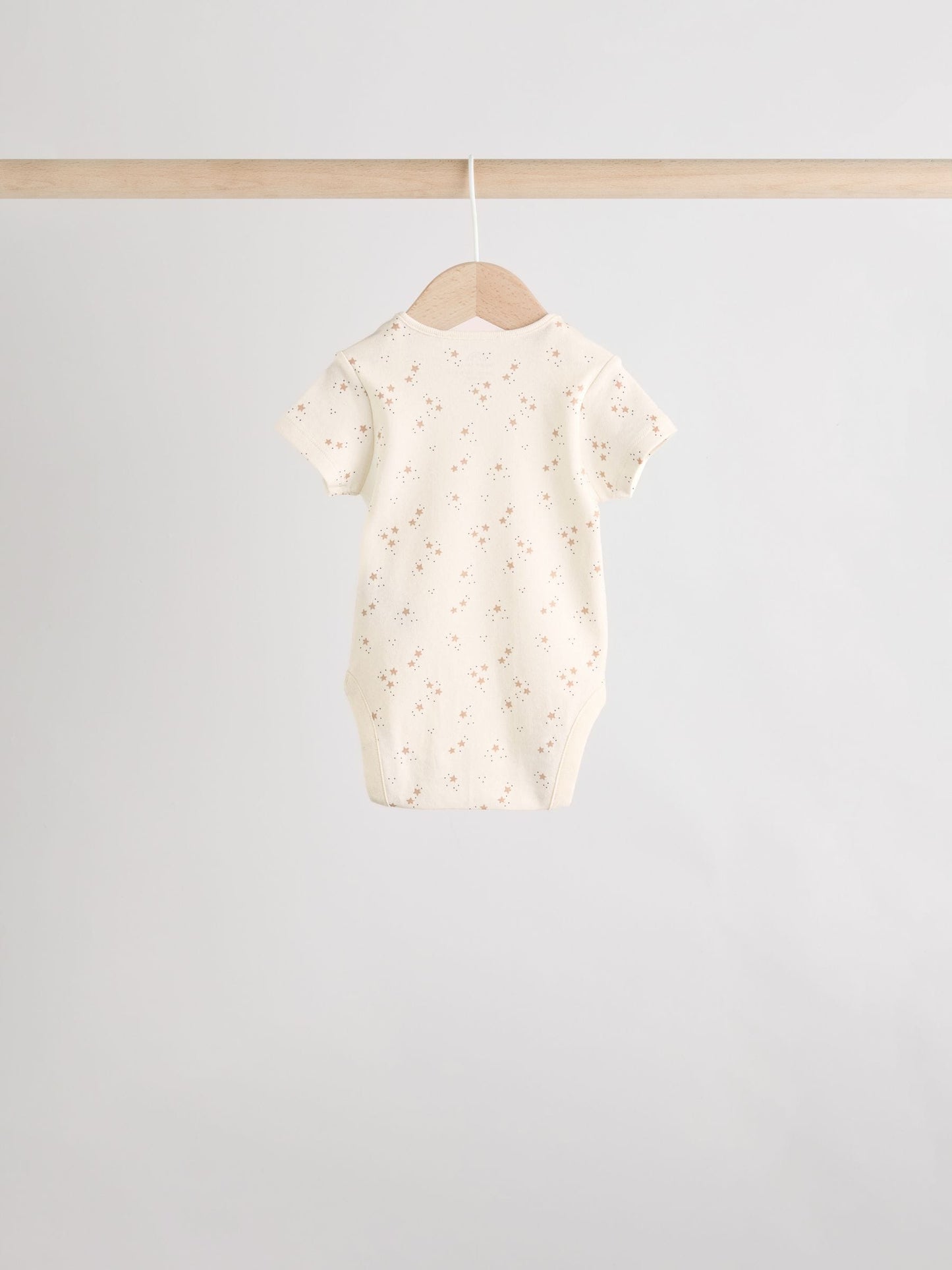 Neutral 100% Cotton Short Sleeve Baby Bodysuits 5 Pack image 8