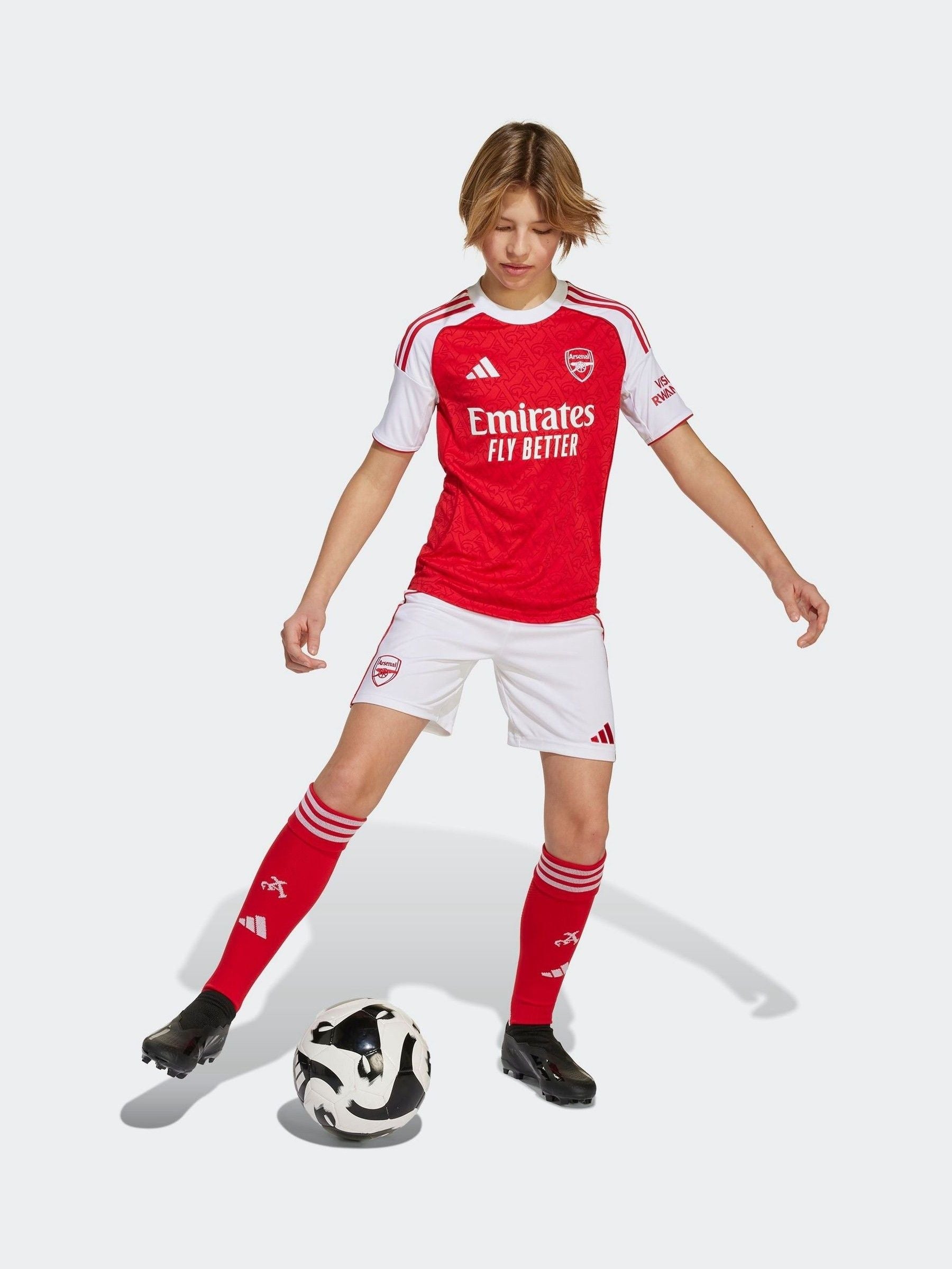 Dsiney Kidz - adidas Red/White Kids Arsenal 25/26 Home Jersey image 3