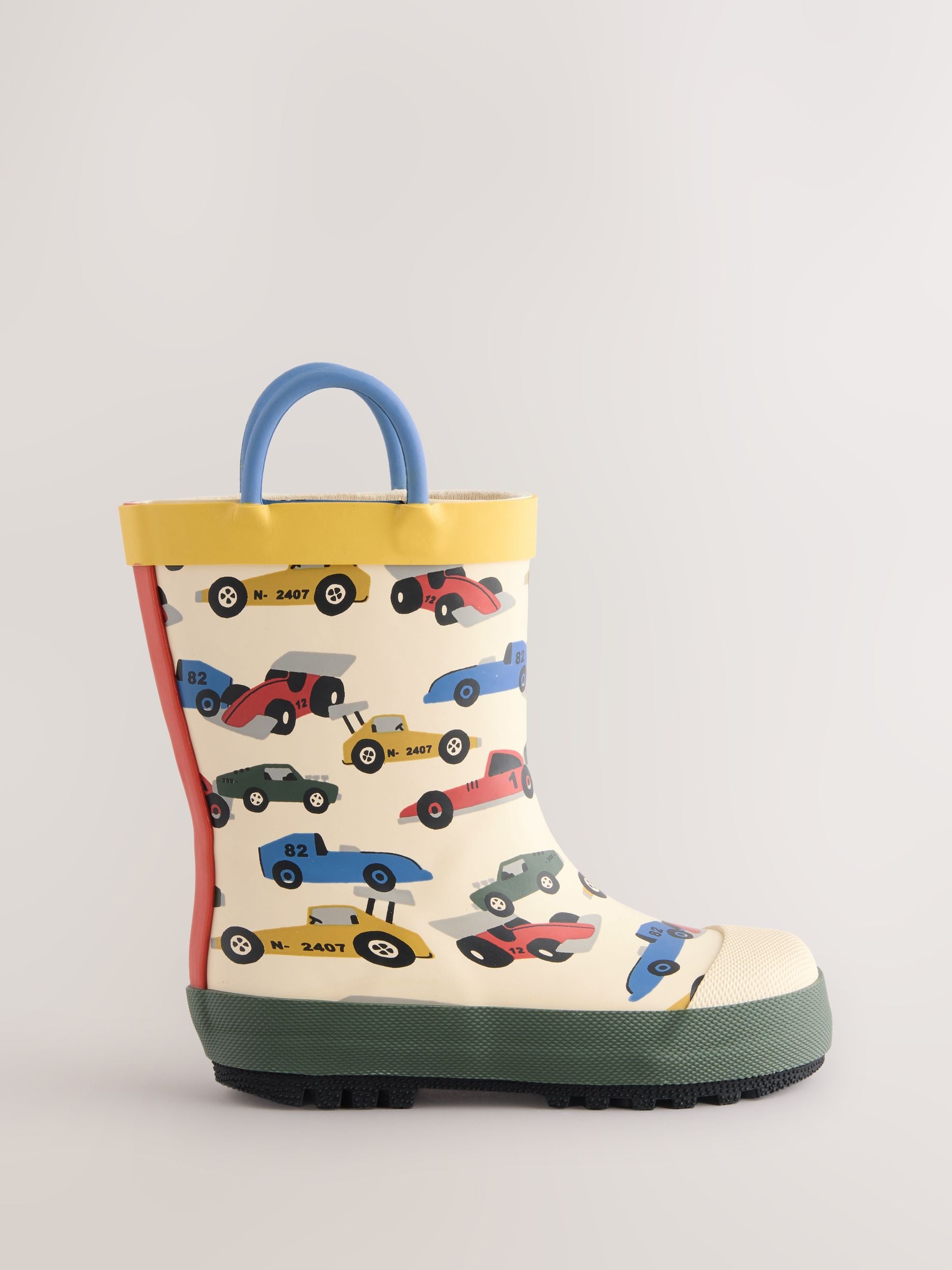 Neutral Cars Handle Pull On Wellies image 3