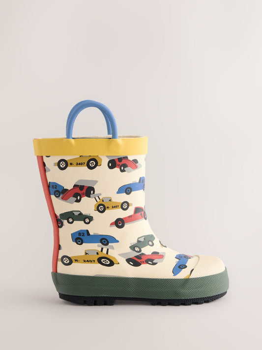 Neutral Cars Handle Pull On Wellies image 2