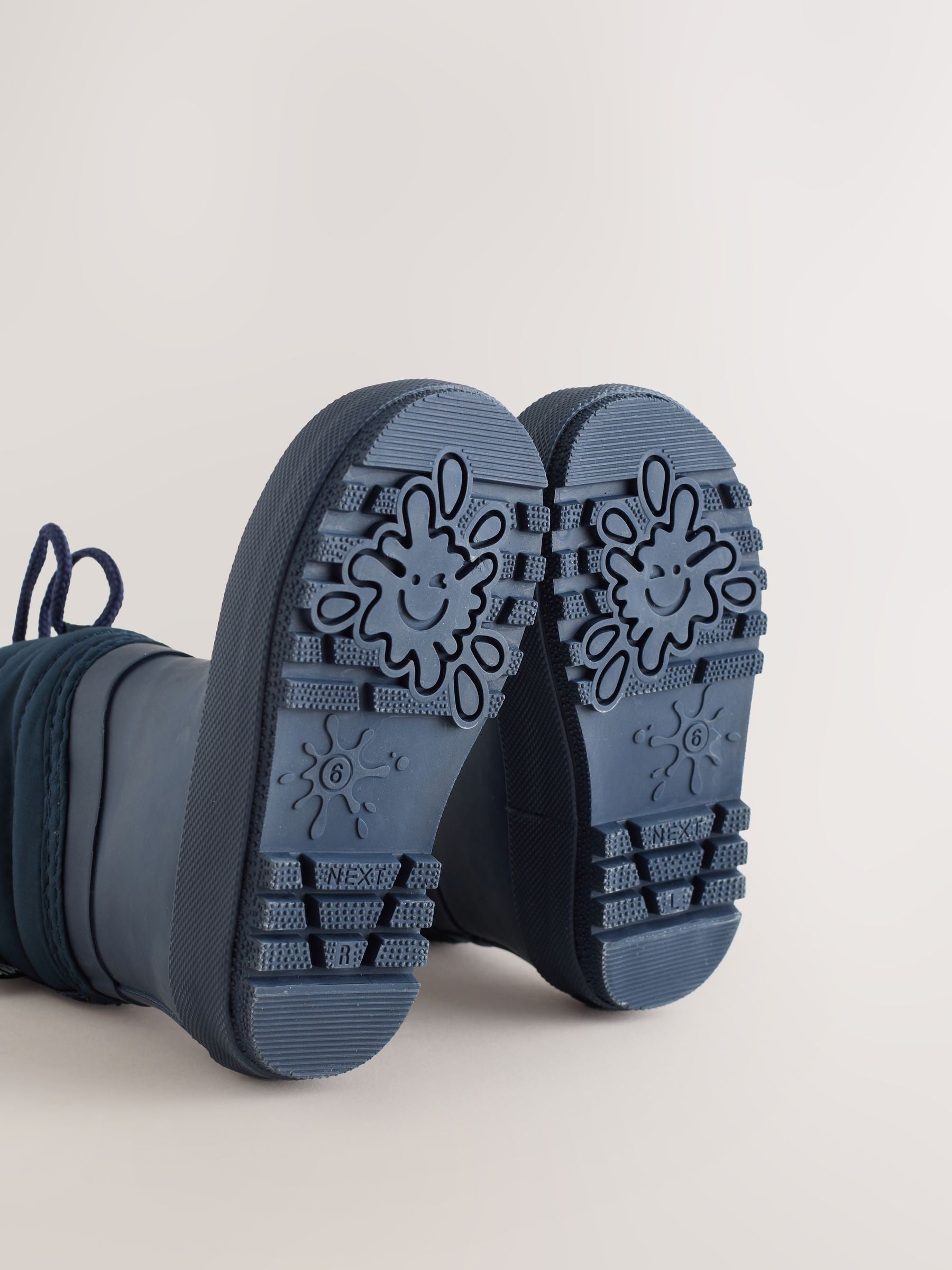 Blue Navy Quilted Cuff Wellies image 6