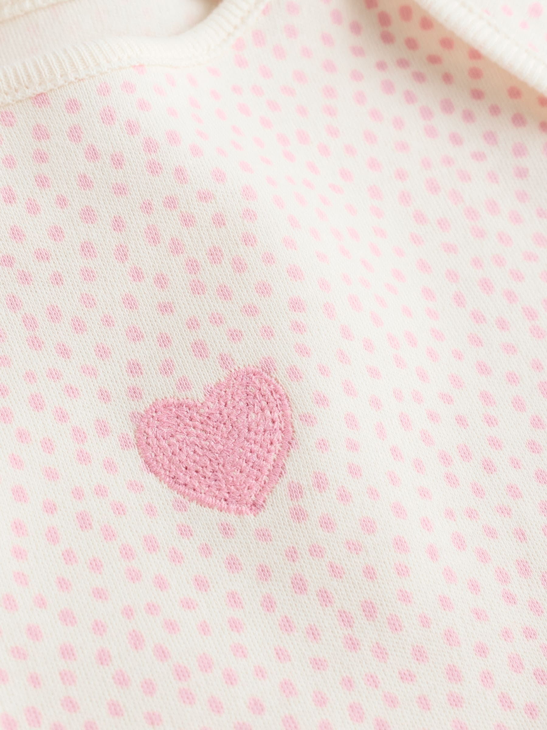 Pink Baby Long Sleeve Bodysuits 5 Pack image 4