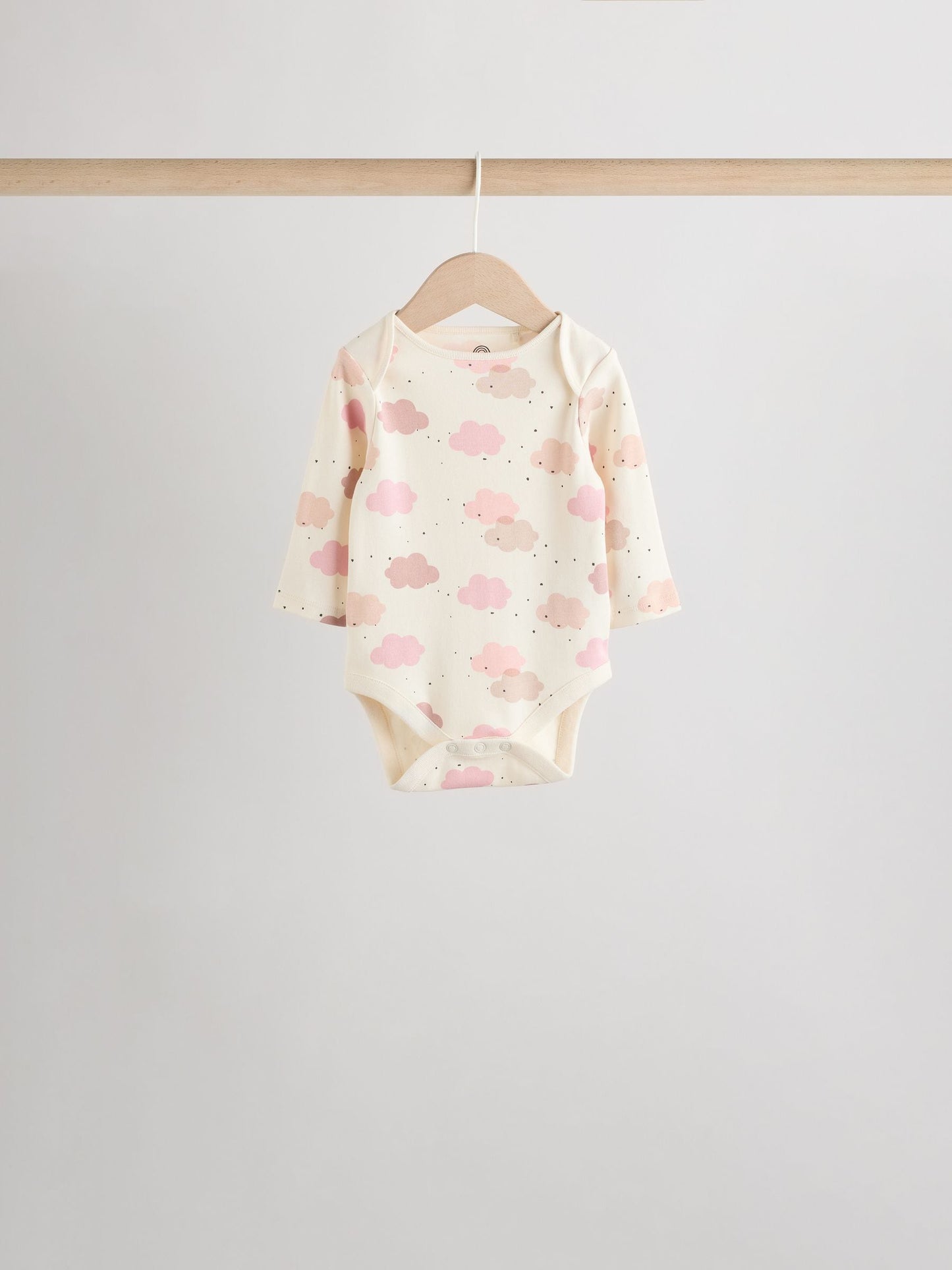 Pink Baby Long Sleeve Bodysuits 5 Pack image 5