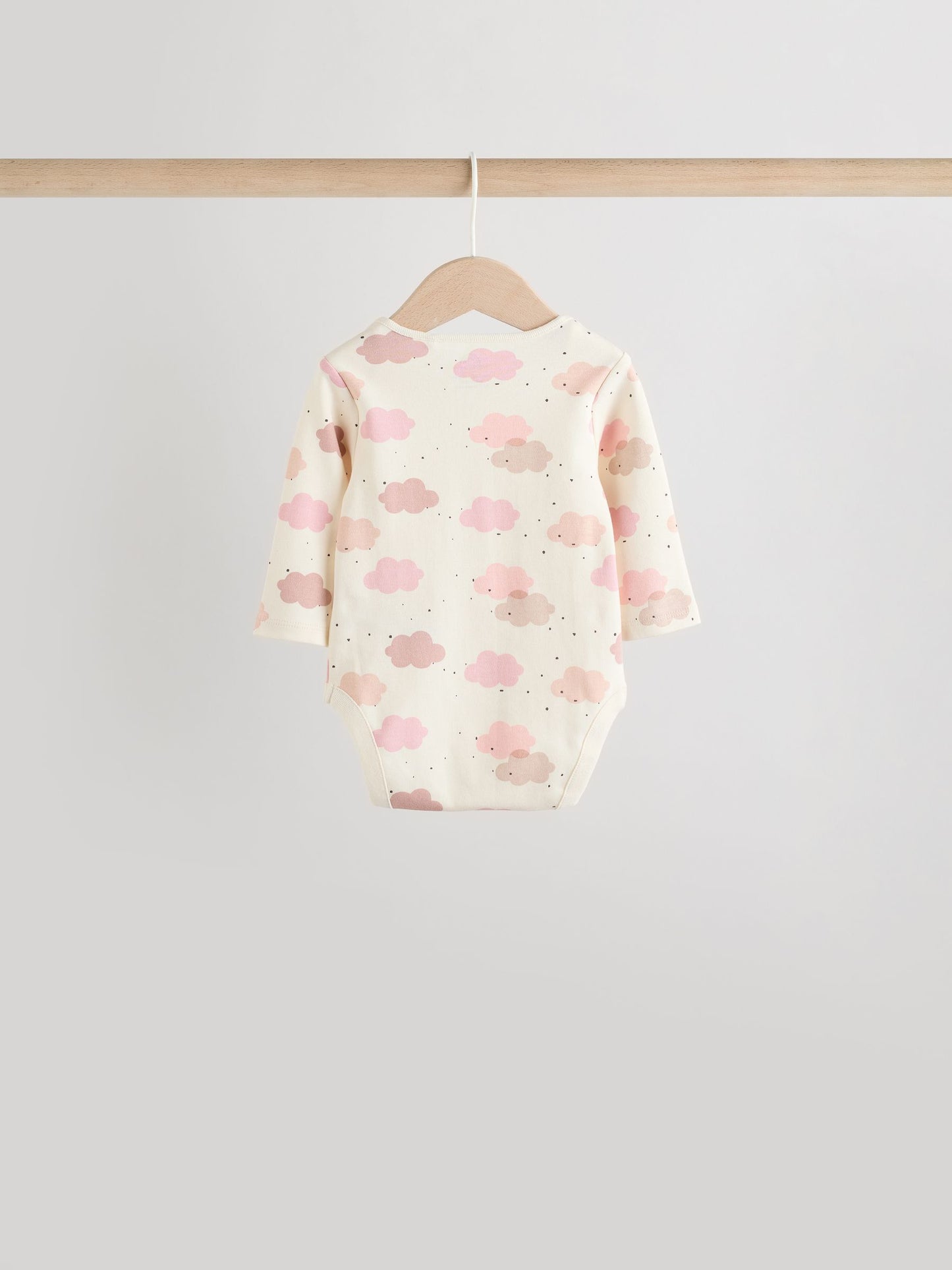 Pink Baby Long Sleeve Bodysuits 5 Pack image 6
