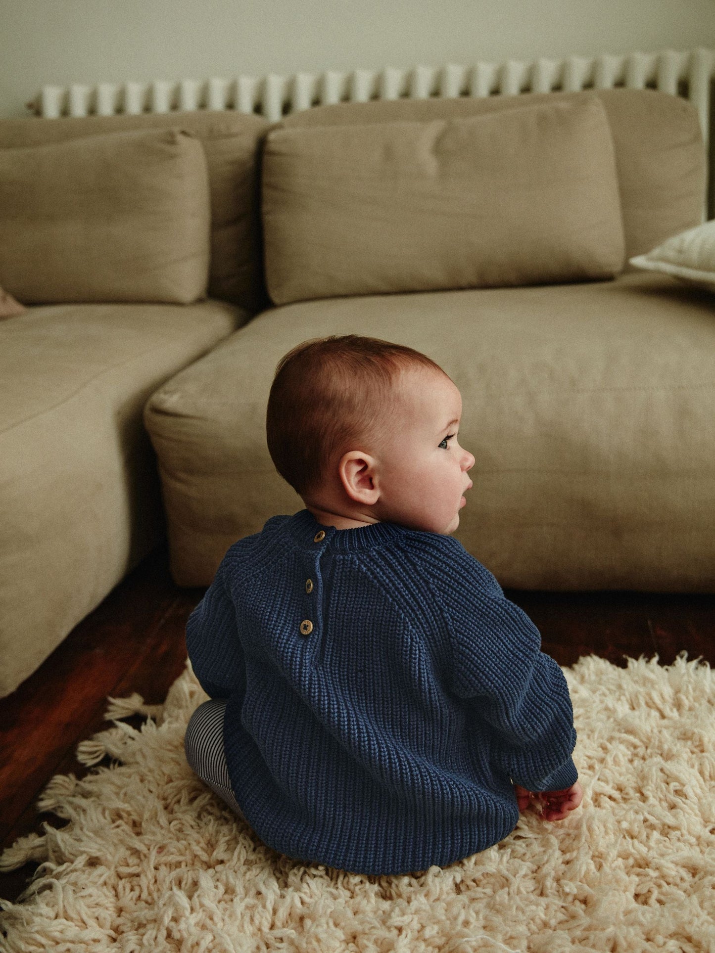 Navy Baby Knitted Top and Leggings Set (0mths-2yrs)