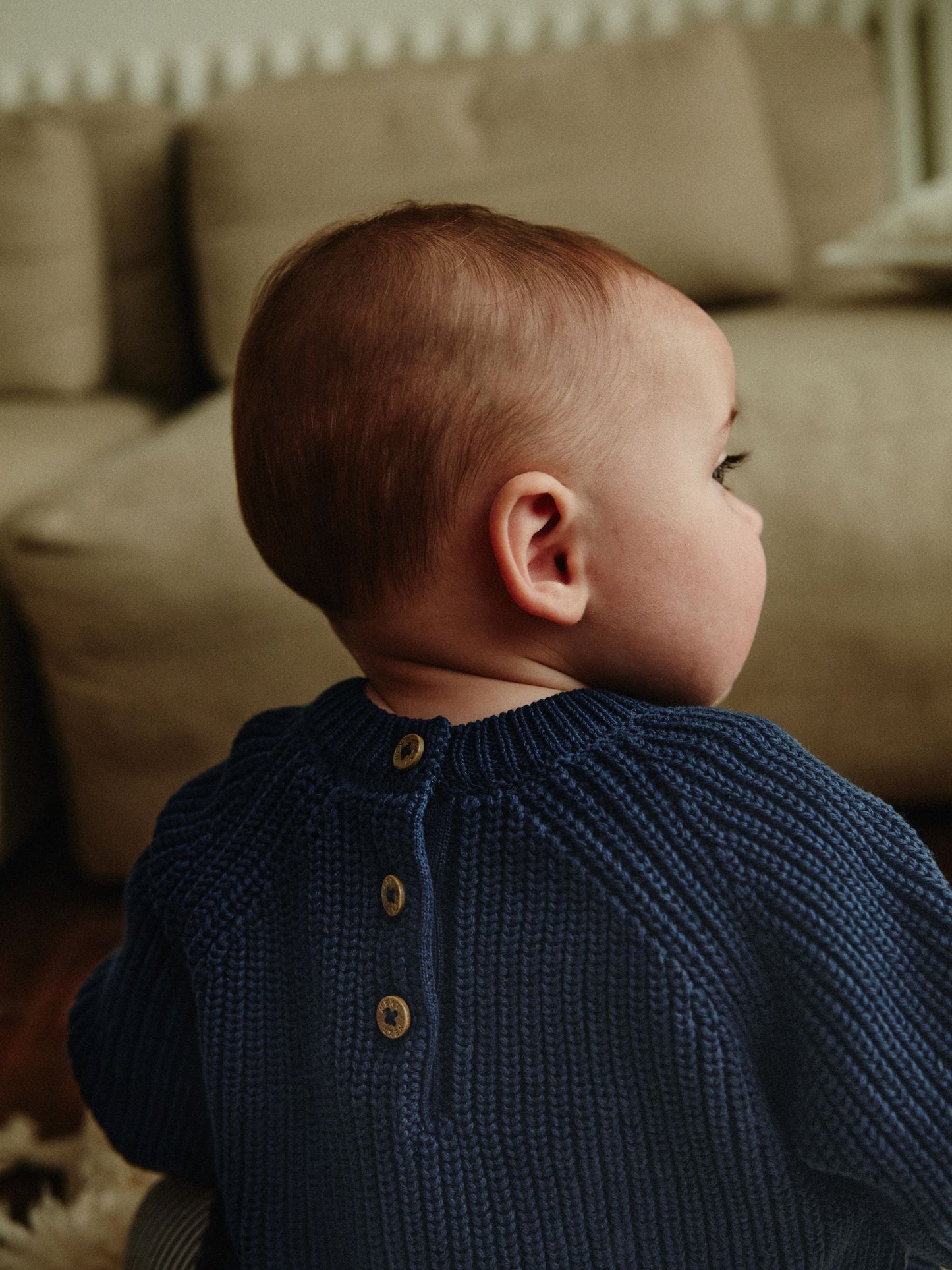 Navy Baby Knitted Top and Leggings Set (0mths-2yrs)