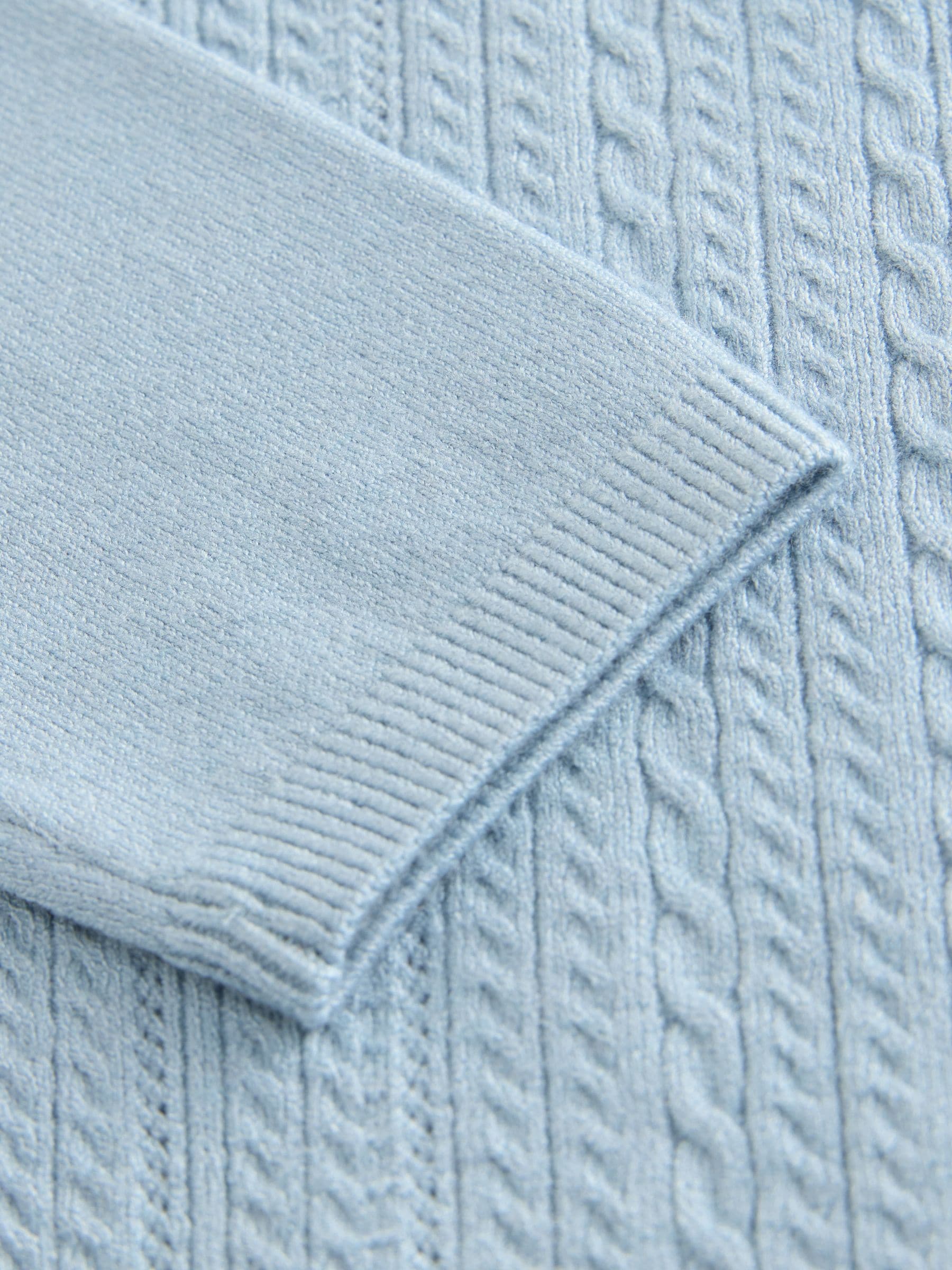 Dsiney Kidz - Blue Cable Knit Polo Shirt (3mths-7yrs) image 4