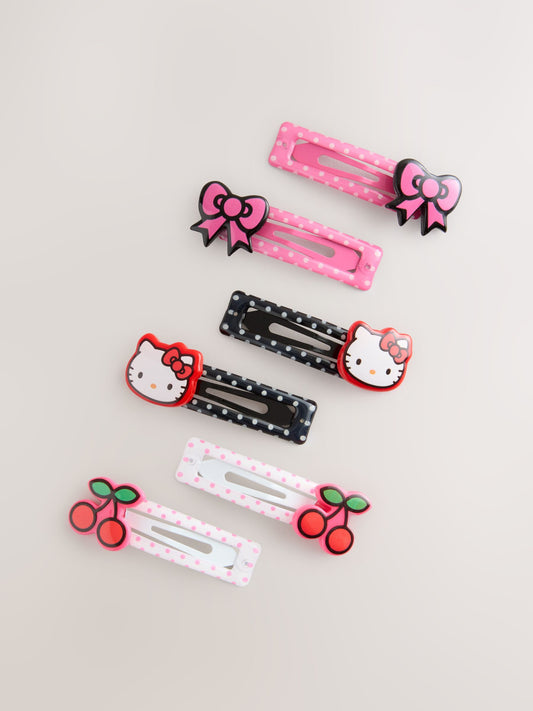 Pink Hello Kitty Clips 6 Pack image 1