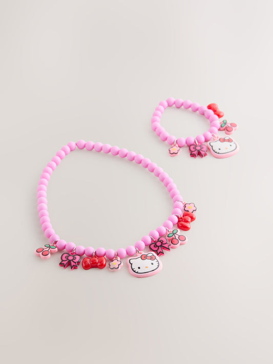Pink Hello Kitty Jewellery Set image 1