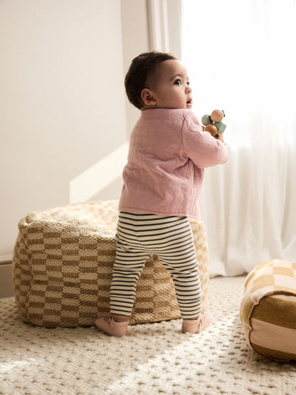 Dsiney Kidz - Pink Jersey Quilted Baby Jacket (0mths-2yrs) image 3