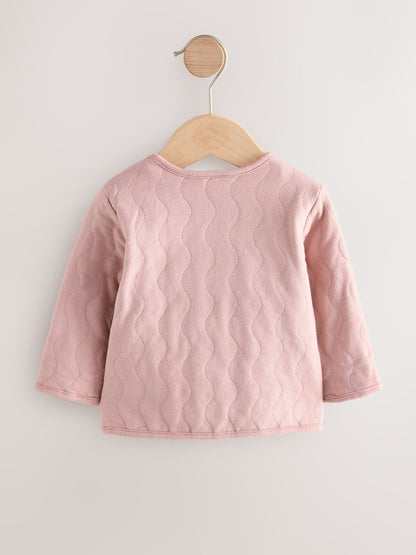 Dsiney Kidz - Pink Jersey Quilted Baby Jacket (0mths-2yrs) image 6