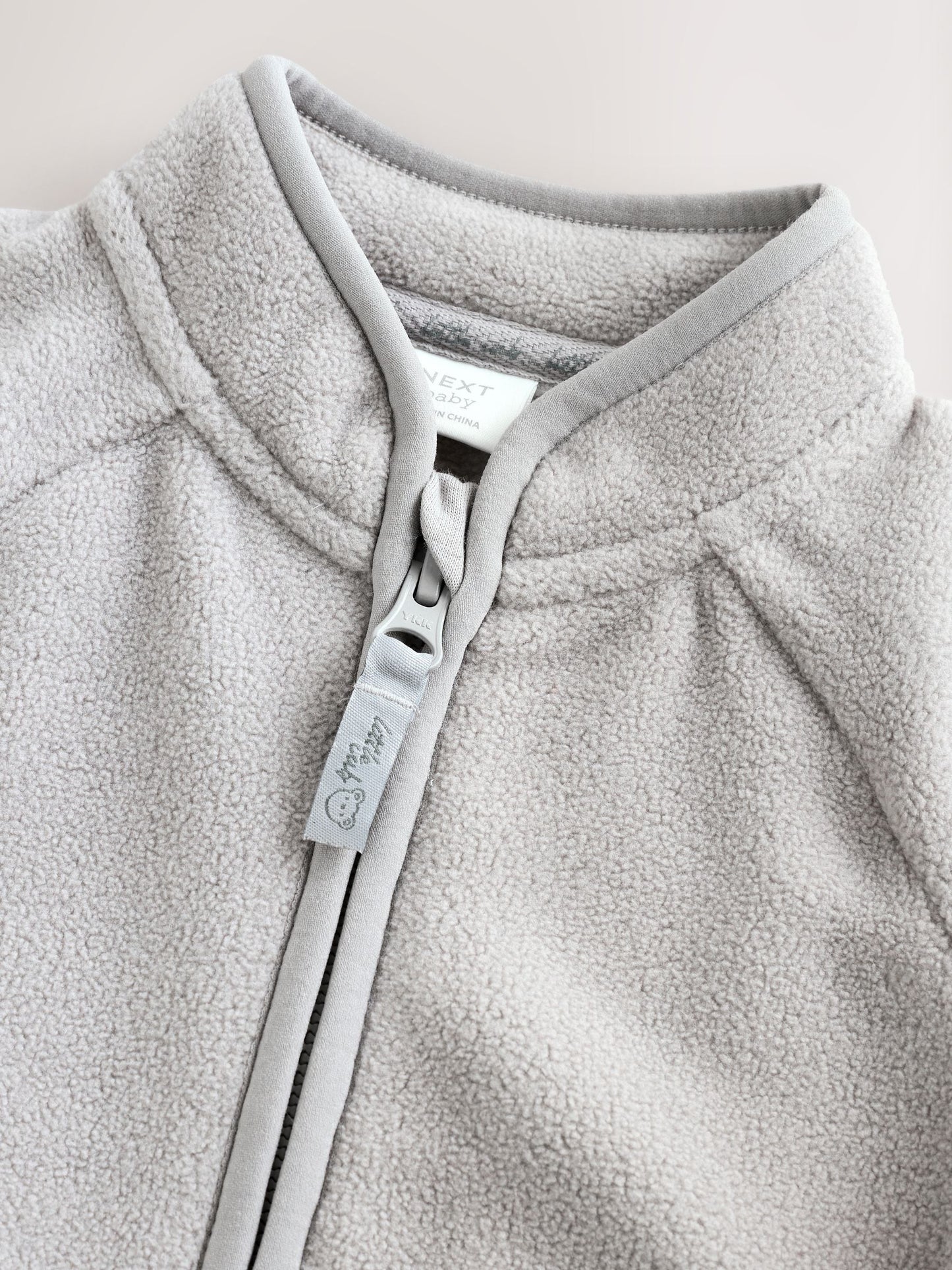 Grey Micro Fleece Baby Zip Jacket (0mths-2yrs)