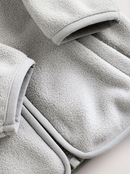 Grey Micro Fleece Baby Zip Jacket (0mths-2yrs)