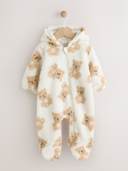 Natural Bear Borg All Over Printed Baby Pramsuit (0-18mths)