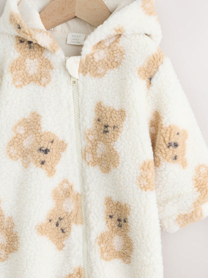Natural Bear Borg All Over Printed Baby Pramsuit (0-18mths) image 7