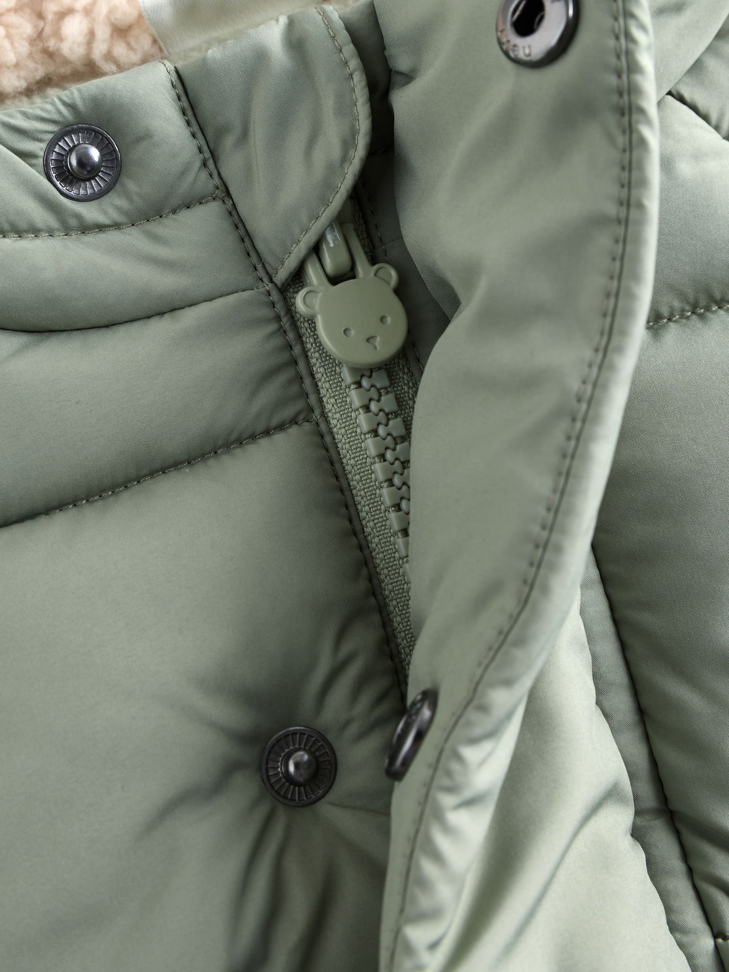 Sage Green Baby Puffer Jacket (0mths-2yrs)