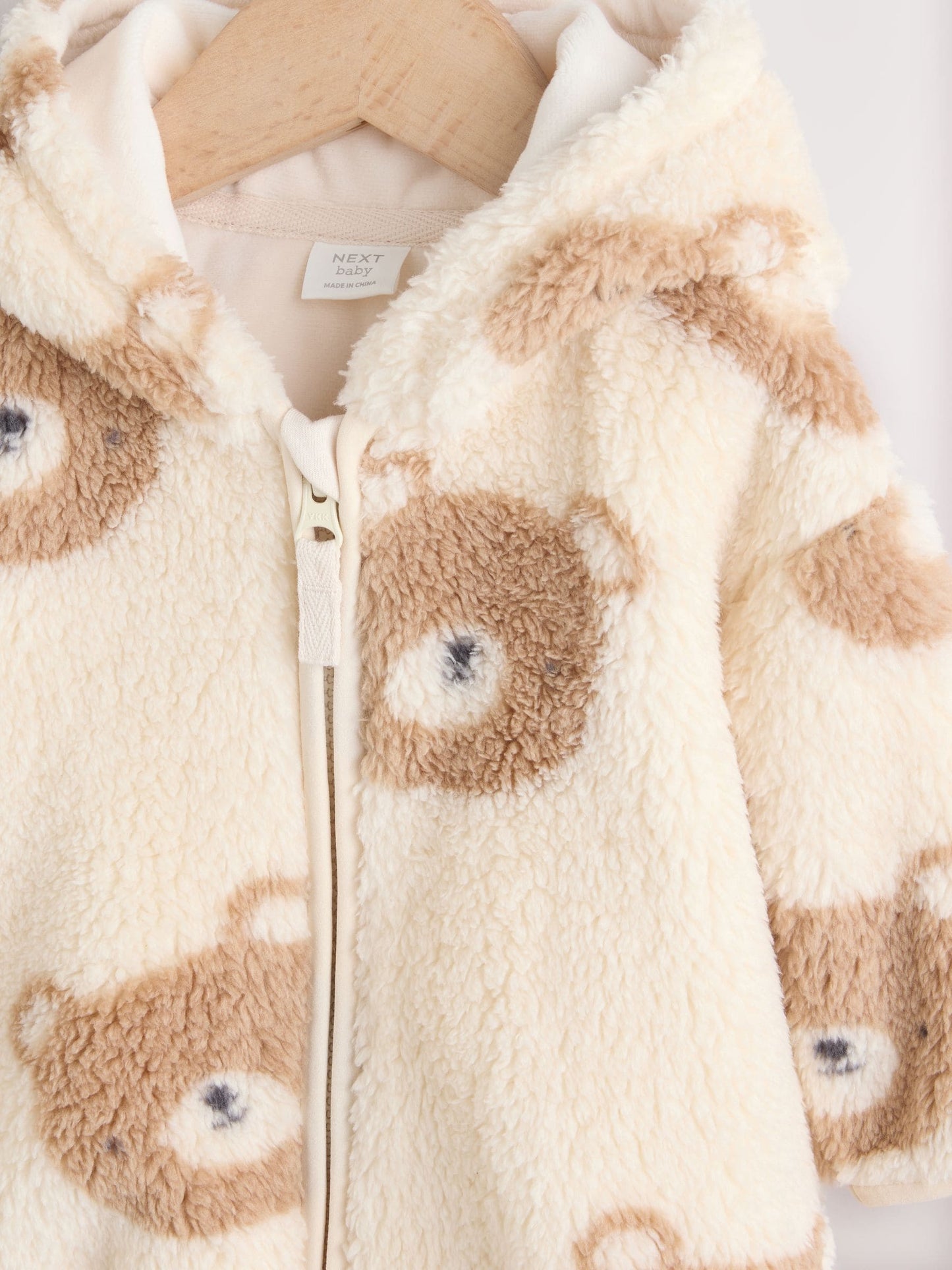Dsiney Kidz - Natural Bear Face Fleece Baby Zip Jacket (0mths-2yrs) image 3