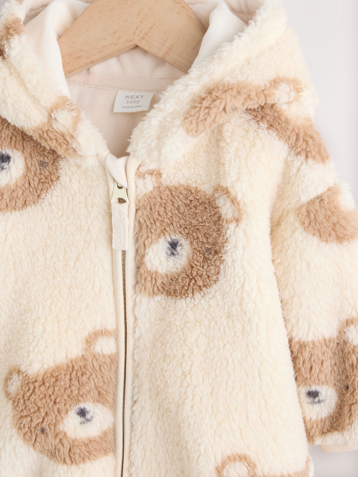 Dsiney Kidz - Natural Bear Face Fleece Baby Zip Jacket (0mths-2yrs) image 3