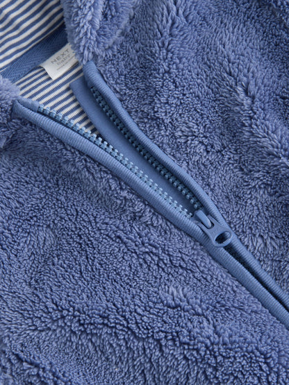 Navy Fleece Baby Pramsuit (0mths-2yrs)