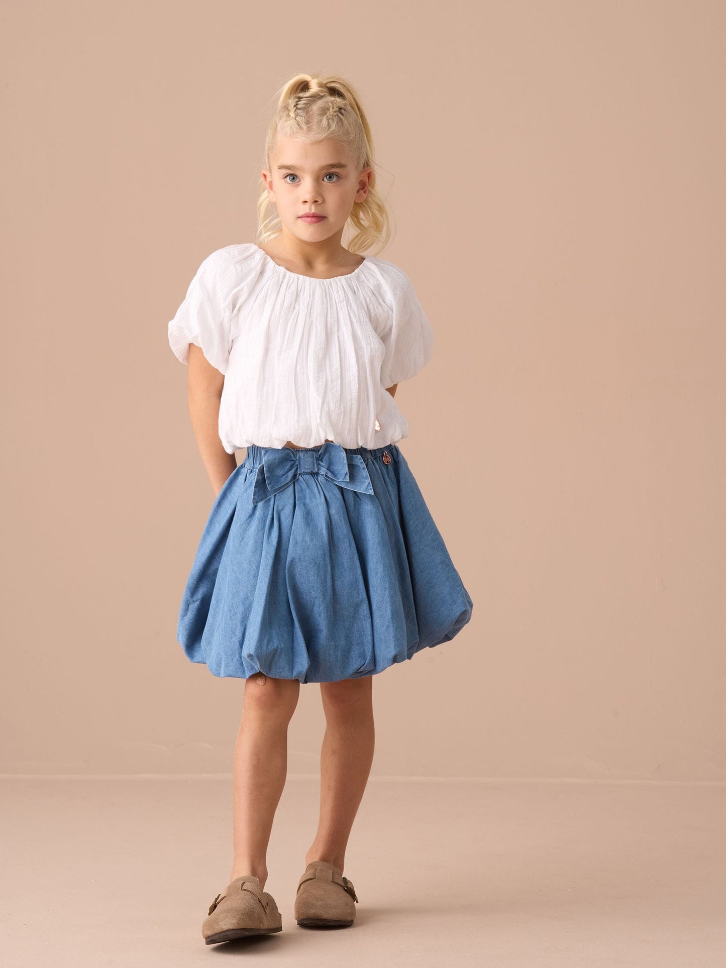 Dsiney Kidz - Angel & Rocket Annie Blue Bubble Hem Denim Skirt image 4