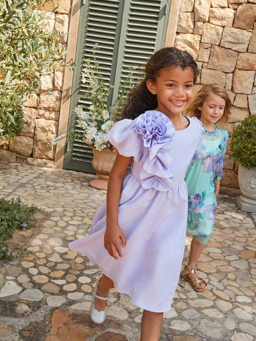 Dsiney Kidz - Angel & Rocket Purple Lourdes Corsage Waist Dress image 1