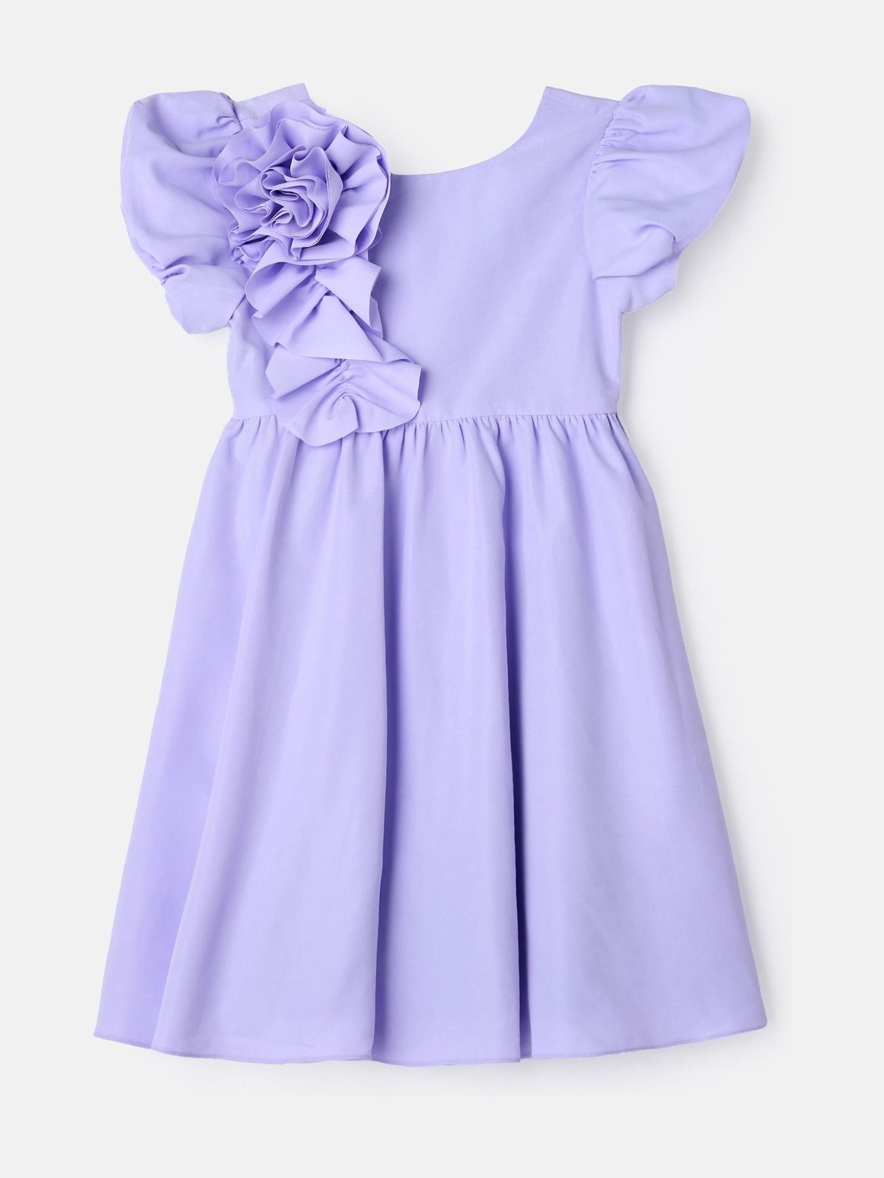 Angel & Rocket Purple Lourdes Corsage Waist Dress image 12