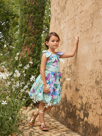 Dsiney Kidz - Angel & Rocket Green Margaux Ivory Petal Collar 100% Cotton Top image 2